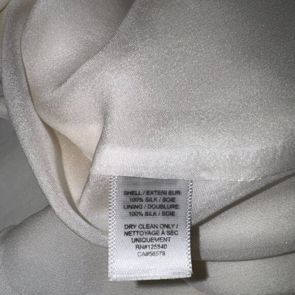 INTERMIX Fayette Cowl Neck Silk Camisole | Size: P - Picture 6 of 6